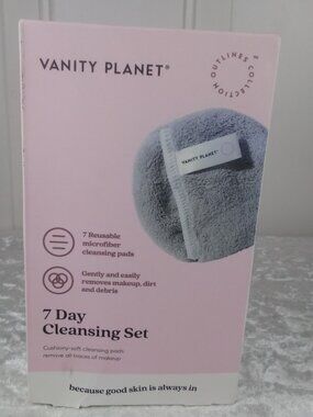 Vanity Planet 7 Day Cleansing Set Reusable Microfiber Pads Makeup Removal